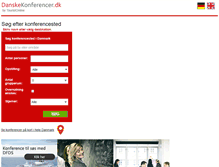 Tablet Screenshot of danskekonferencer.dk